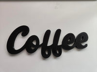 3D text Coffee sign, wall letters plastic sign, coffee sign, gift for coffee lover, coffee corner decoration
