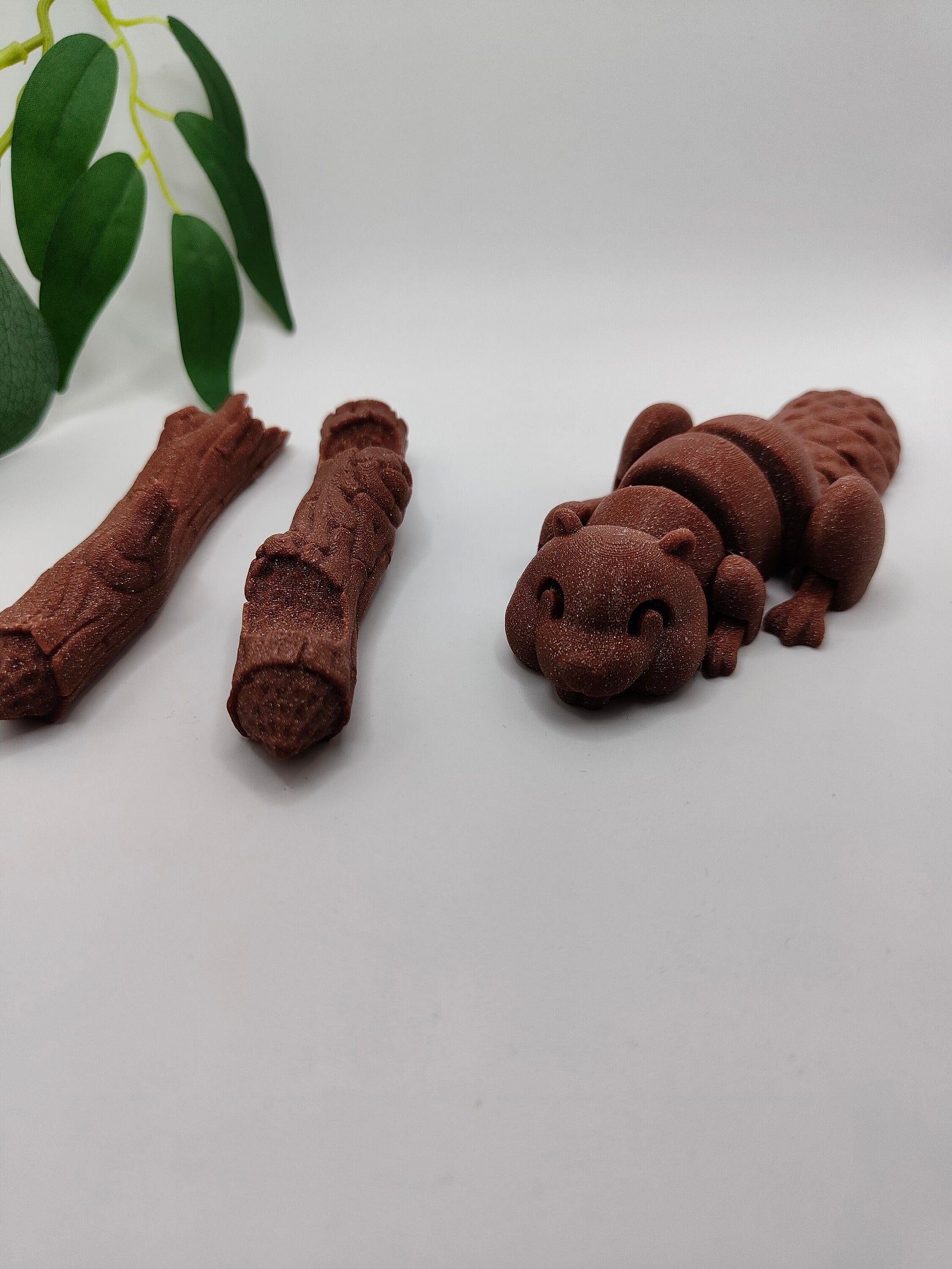 Beaver articulated | 3d Printed | Articulated Flexible | Custom Fidget Toy, Desk Pet, Unique Toy - Fidget Toy