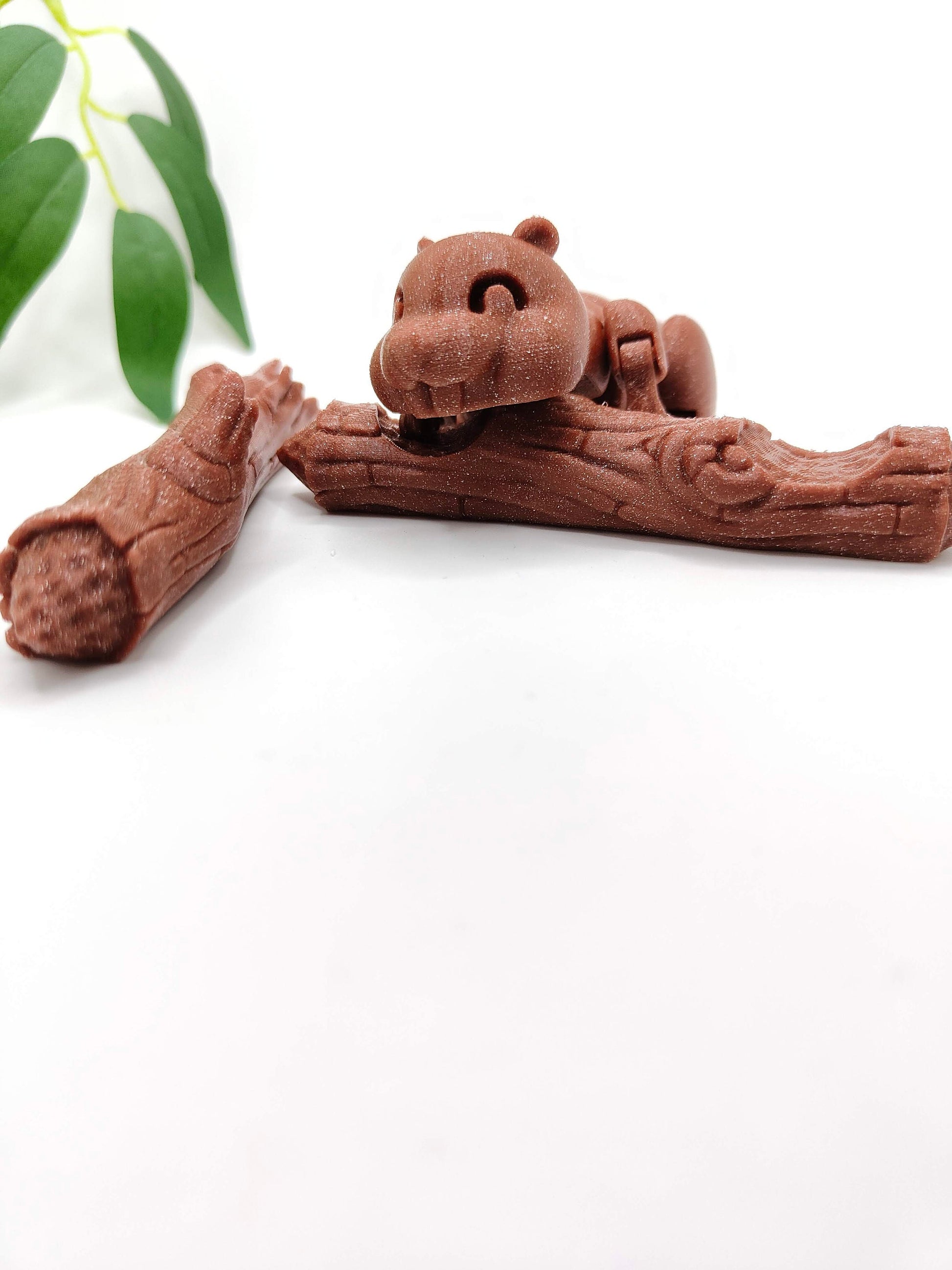 Beaver articulated | 3d Printed | Articulated Flexible | Custom Fidget Toy, Desk Pet, Unique Toy - Fidget Toy