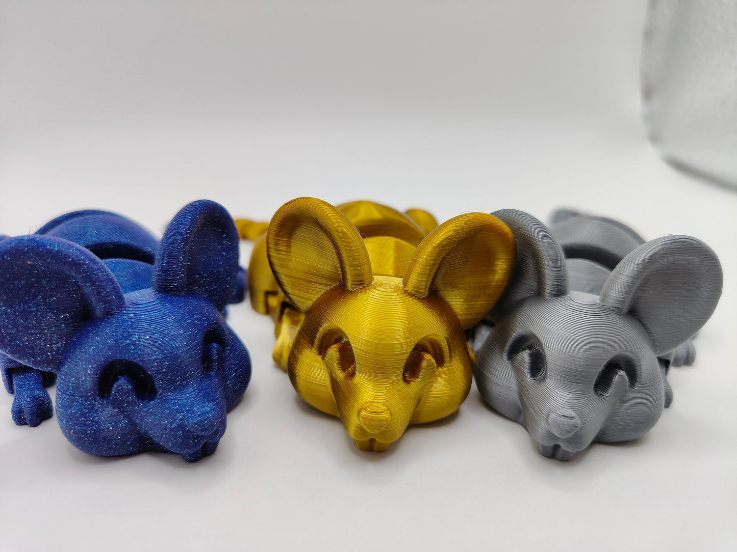 Flexi mouse | Gift | 3d Printed | Articulated Flexible | Custom Fidget Toy, Desk Pet, Unique Toy - Fidget Toy