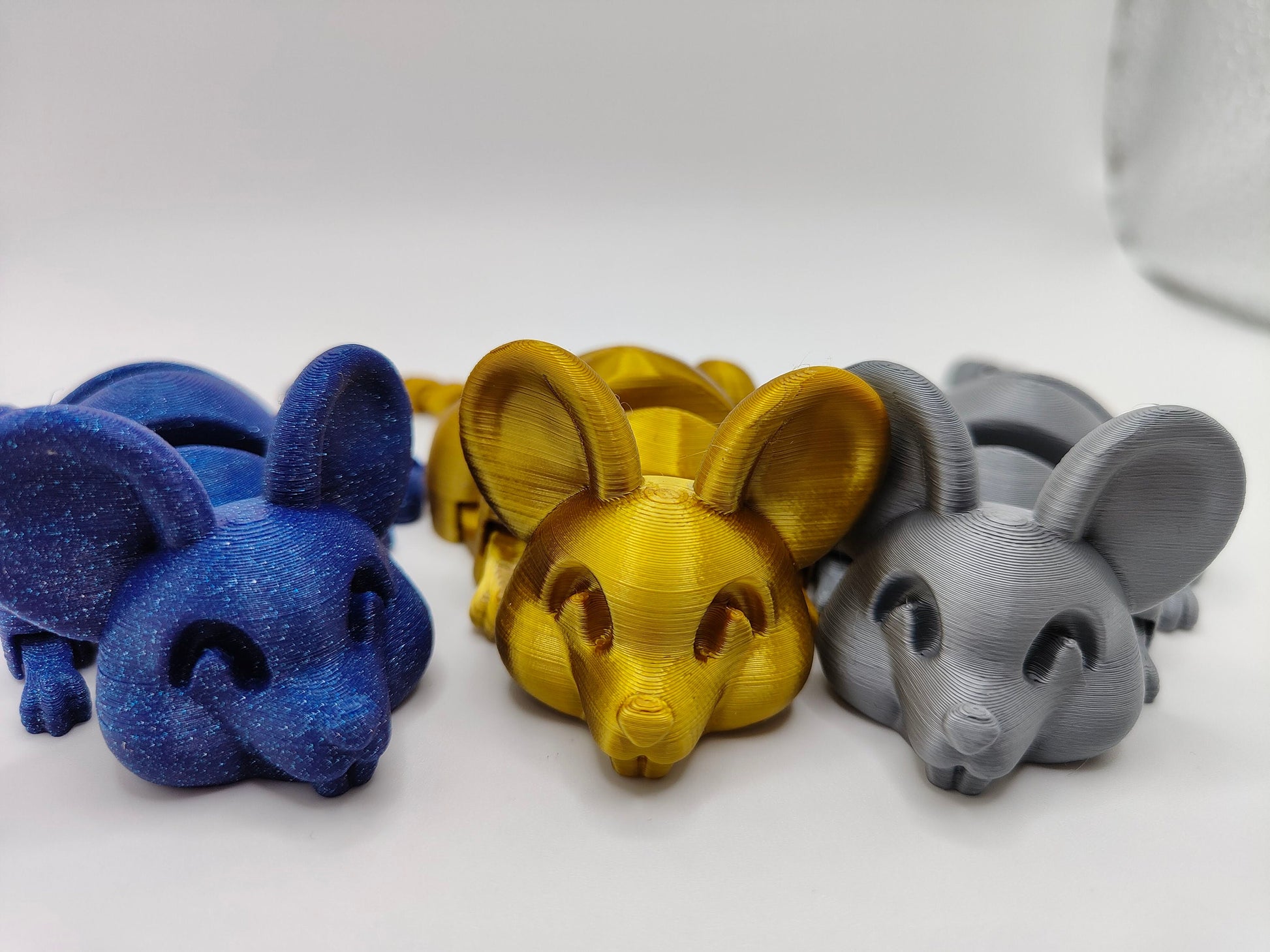 Flexi mouse | Gift | 3d Printed | Articulated Flexible | Custom Fidget Toy, Desk Pet, Unique Toy - Fidget Toy