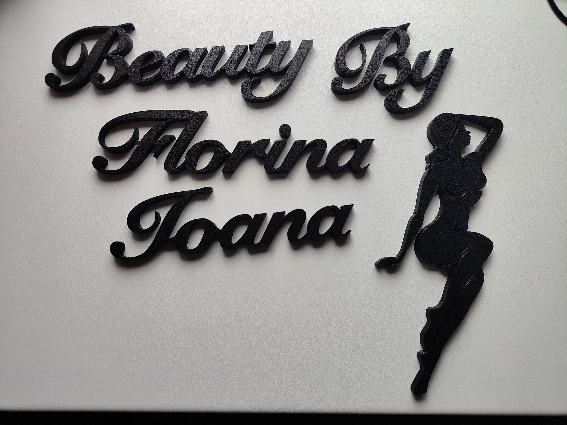 Custom text wall design with/without logo