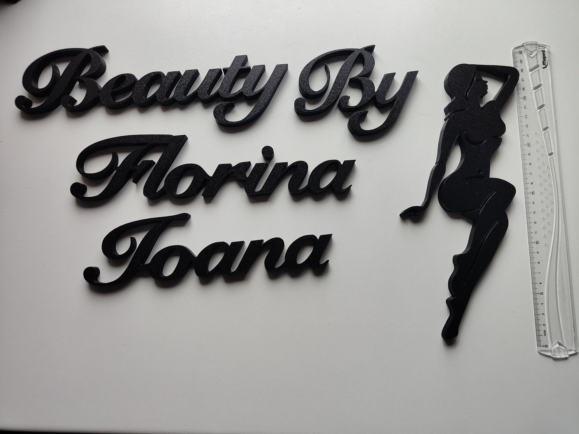 Custom text wall design with/without logo