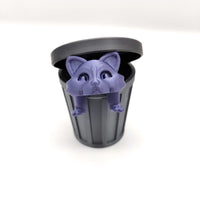 Adorable Articulated Raccoon with Trash Can, Fidget Toy, 3D Animal Figure, Perfect Raccoon Lover Gift, Cute Animal Decor