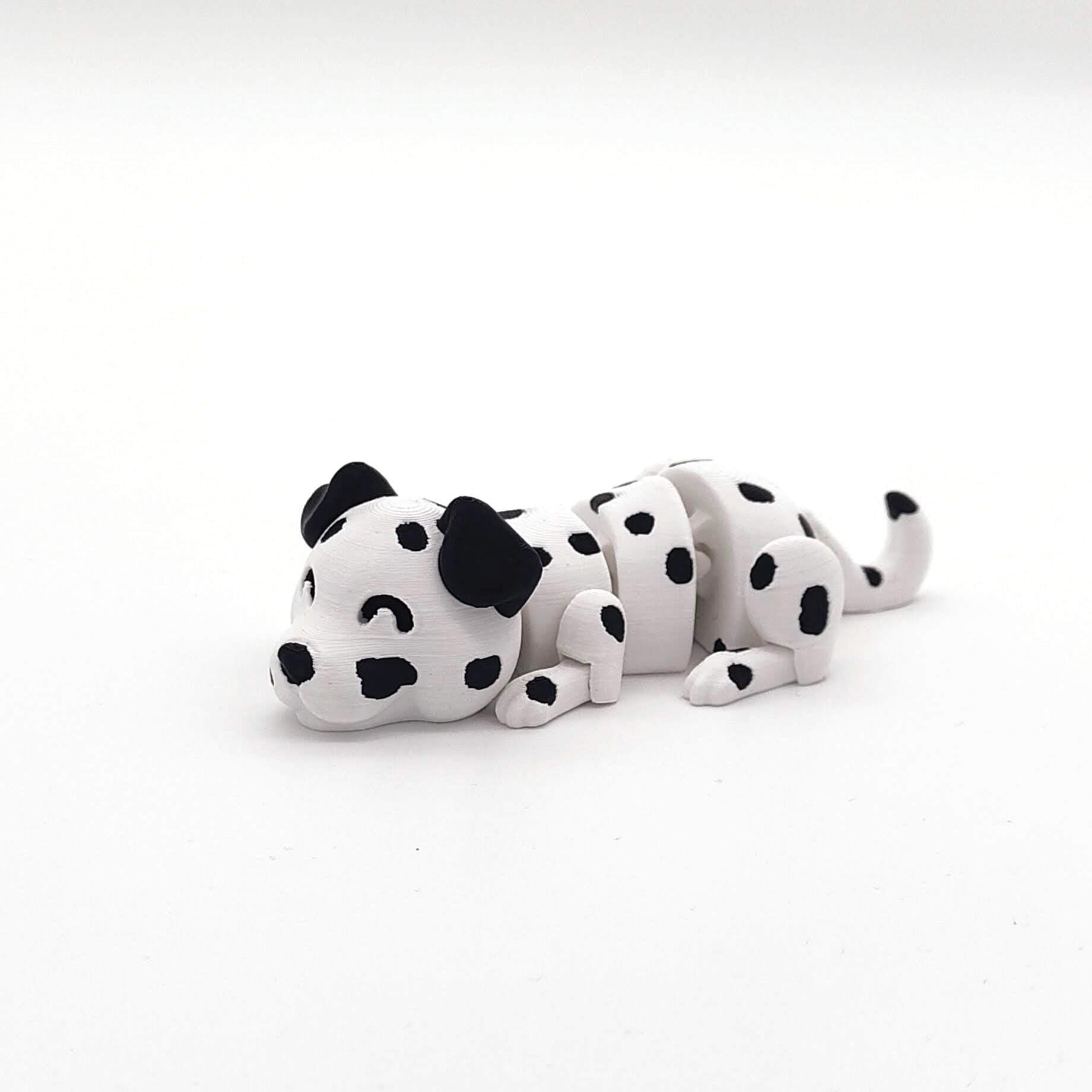 Articulated Dalmatian Fidget Toy, Unique Stress Relief Gift, Perfect for Kids & Adults, Collectible Dalmatian Figurine