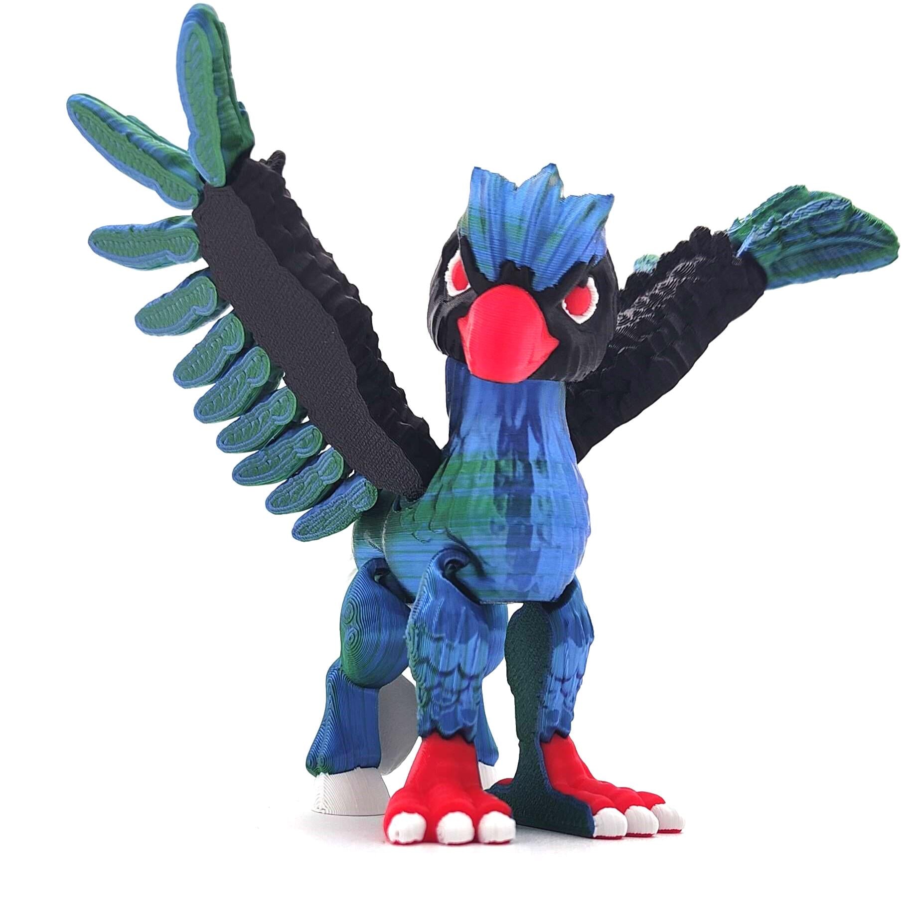 Adorable Flexi Eagle: Fully Articulated, Intricately Designed Collectible Figurine for Creative Displays