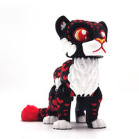 Articulated Leopard Figurine, Flexi Cheetah, Sculpture for Home Decor and Educational Play, Jungle Cat Toy for Adults, Collectables