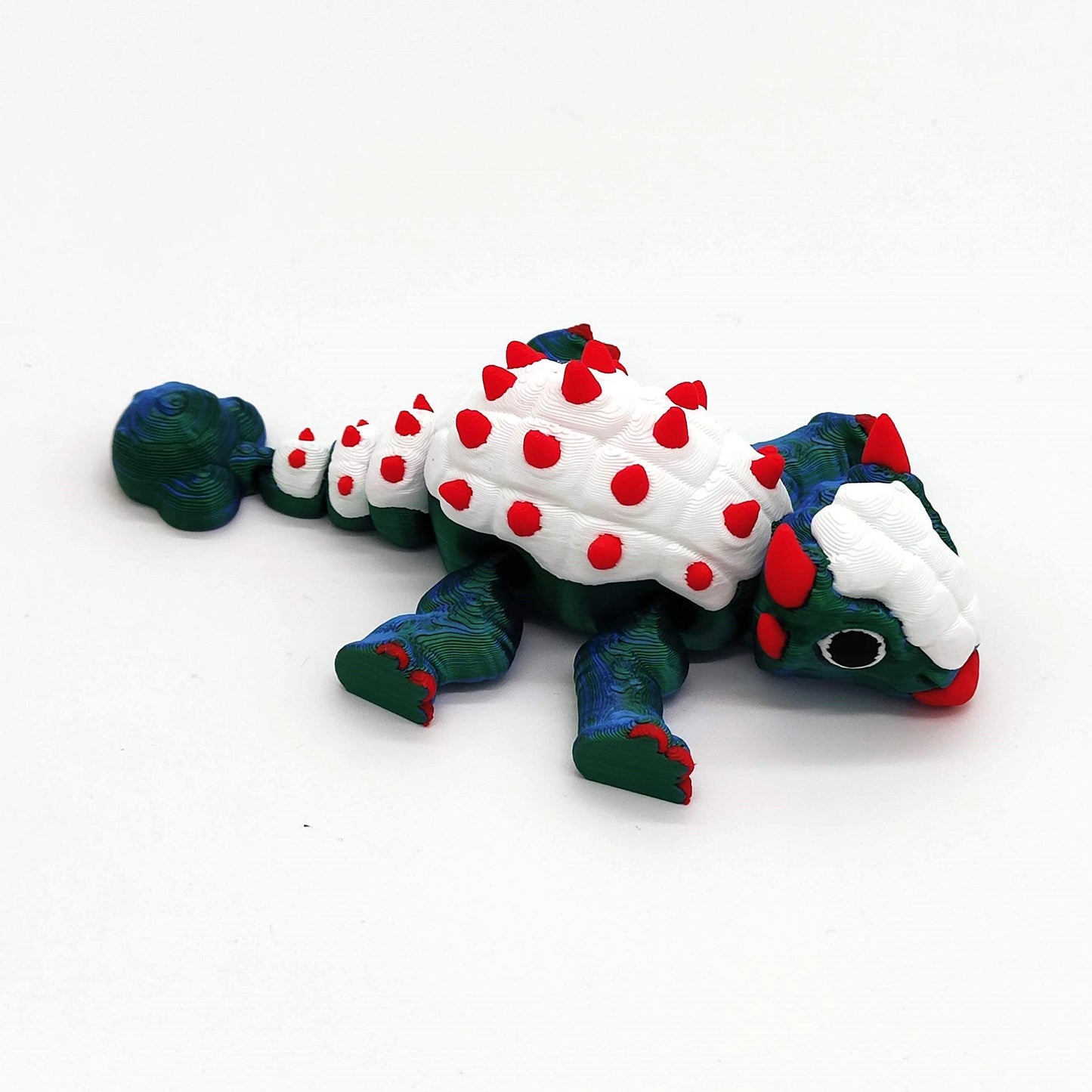 Articulated Ankylosaurus Fidget Toy - Adorable Kawaii Dinosaur Figure for Stress Relief and Collectors