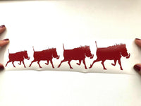 Warthog sticker | Car Van Truck Jeep Caravan 4x4 Laptop Vinyl Decal Sticker | wild pig