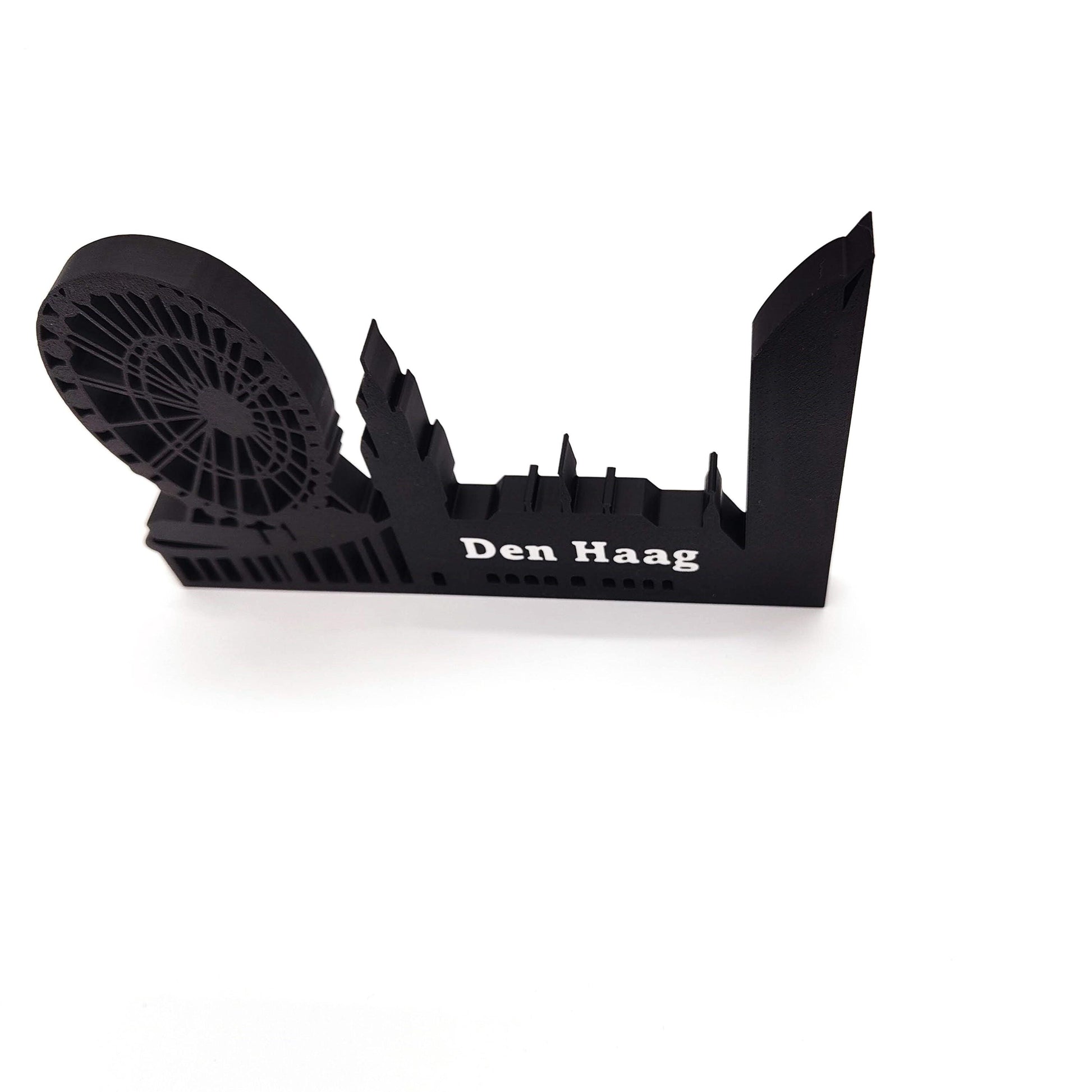 The Hague Skyline Art – Perfect Home & Bookshelf Decor | Den Haag Collectible, Netherlands Souvenir and Gift