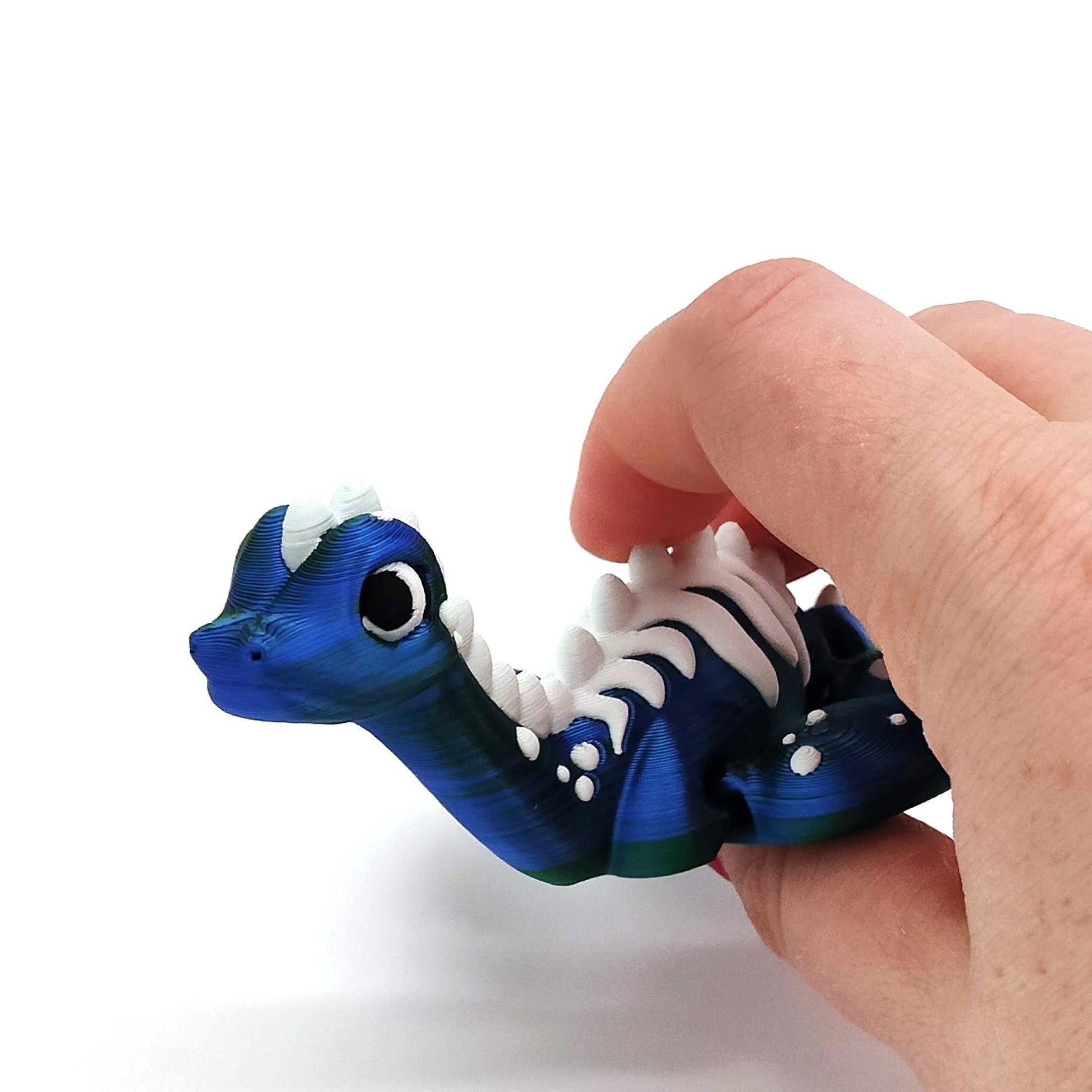 Articulating Loch Ness Monster Figurine | Poseable Mythical Creature Sculpture | Unique Collectible for Home Decor and Gifts | Mini Nessie