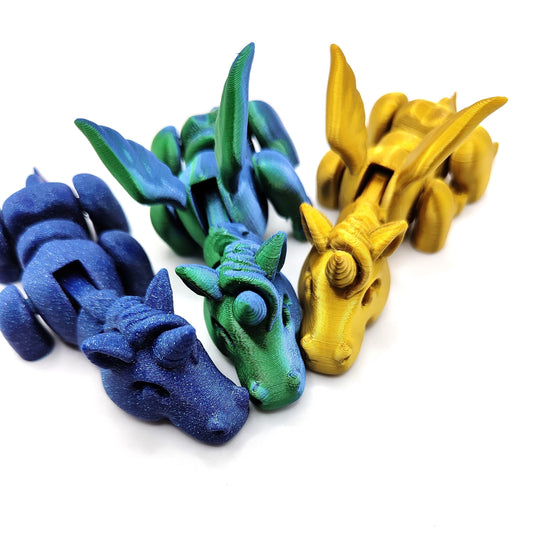 Articulated Unicorn | 3d Printed flying unicorn| Flexible | Custom Fidget Toy, Desk Pet, Unique Toy - Fidget Toy | Lazy unicorn