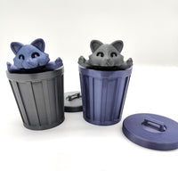 Adorable Articulated Raccoon with Trash Can, Fidget Toy, 3D Animal Figure, Perfect Raccoon Lover Gift, Cute Animal Decor