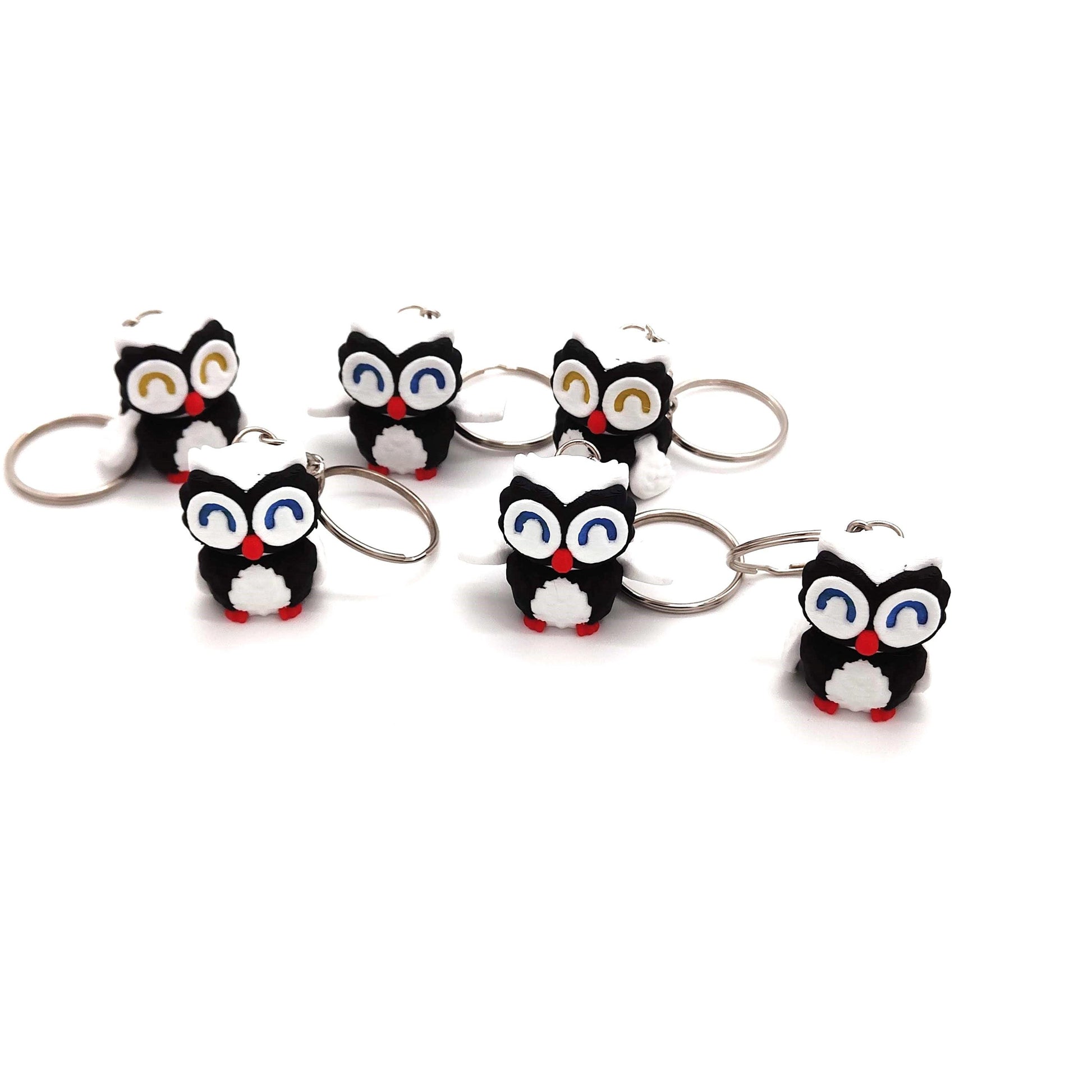 Owl Keychain, Cute Keyring, Owls, Horned Owl, Snow Owl, Sweet, Cute, Animal Accessories
