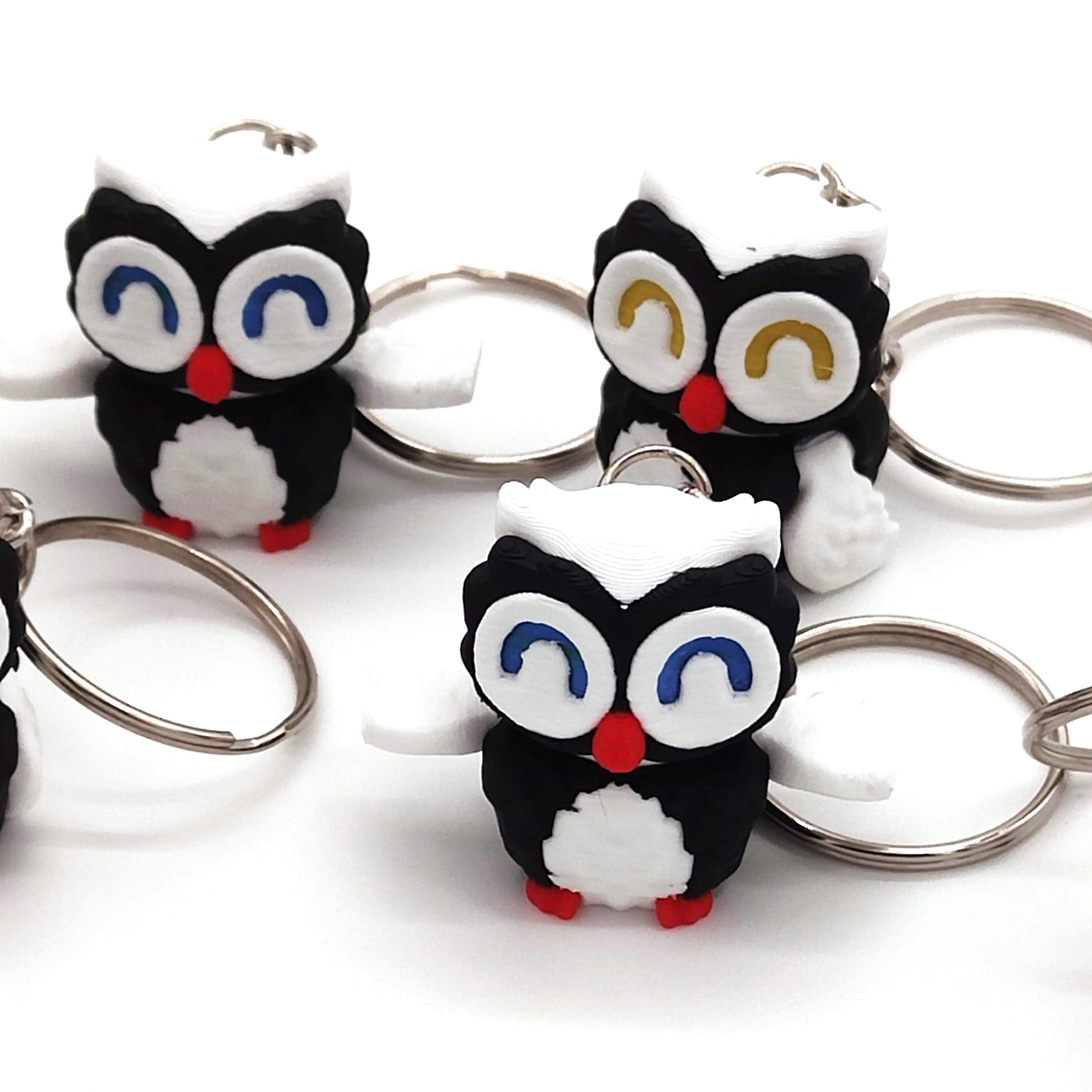 Owl Keychain, Cute Keyring, Owls, Horned Owl, Snow Owl, Sweet, Cute, Animal Accessories