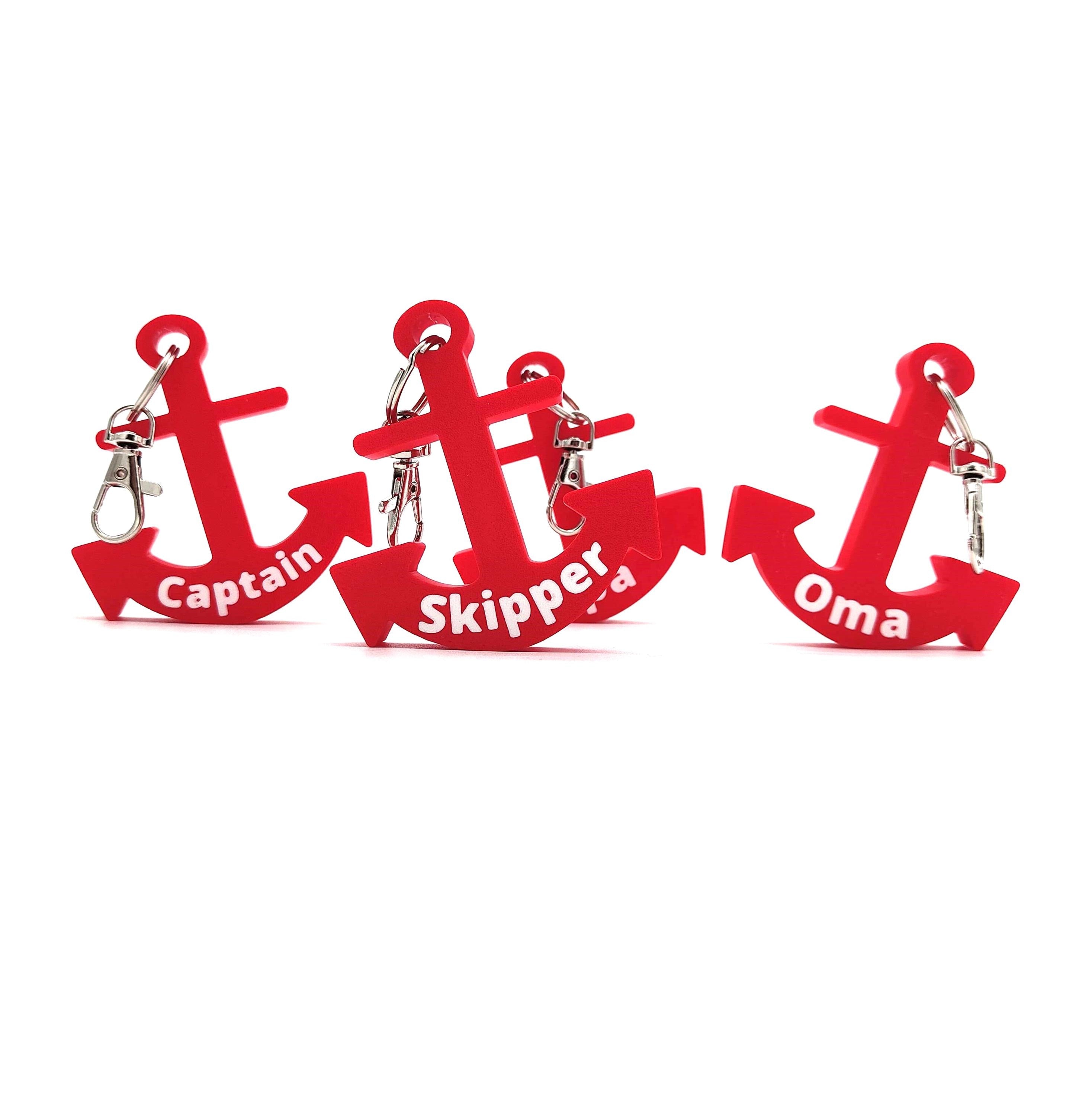 Anchor Key Float, Perfect Gift for Boat Lovers, Floating Keychain for Keys and Accessories, Skipper, Captain, Oma, Opa