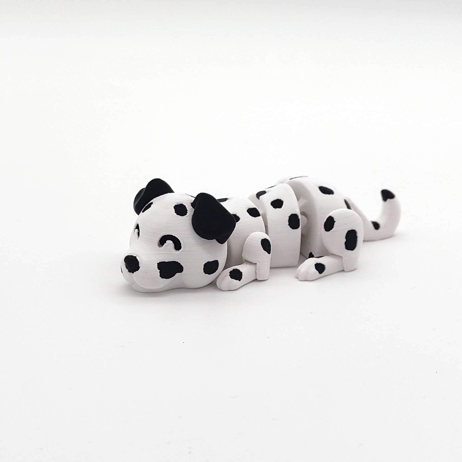 Articulated Dalmatian Fidget Toy, Unique Stress Relief Gift, Perfect for Kids & Adults, Collectible Dalmatian Figurine