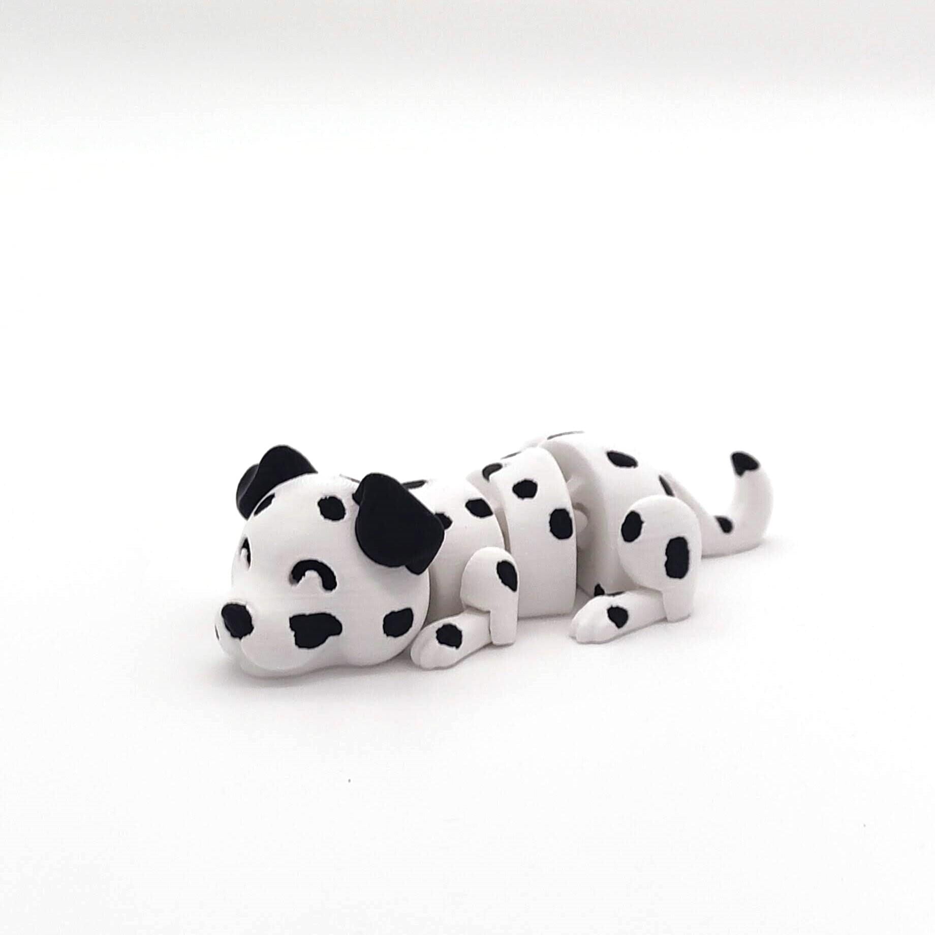Articulated Dalmatian Fidget Toy, Unique Stress Relief Gift, Perfect for Kids & Adults, Collectible Dalmatian Figurine