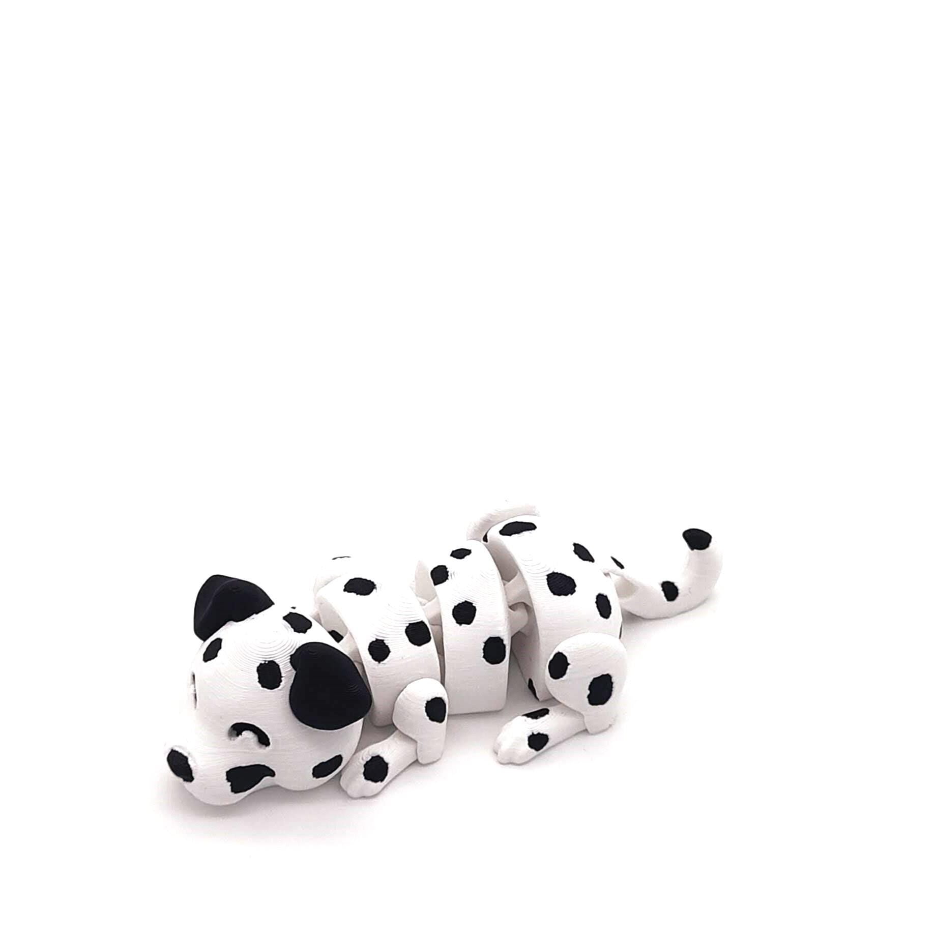 Articulated Dalmatian Fidget Toy, Unique Stress Relief Gift, Perfect for Kids & Adults, Collectible Dalmatian Figurine