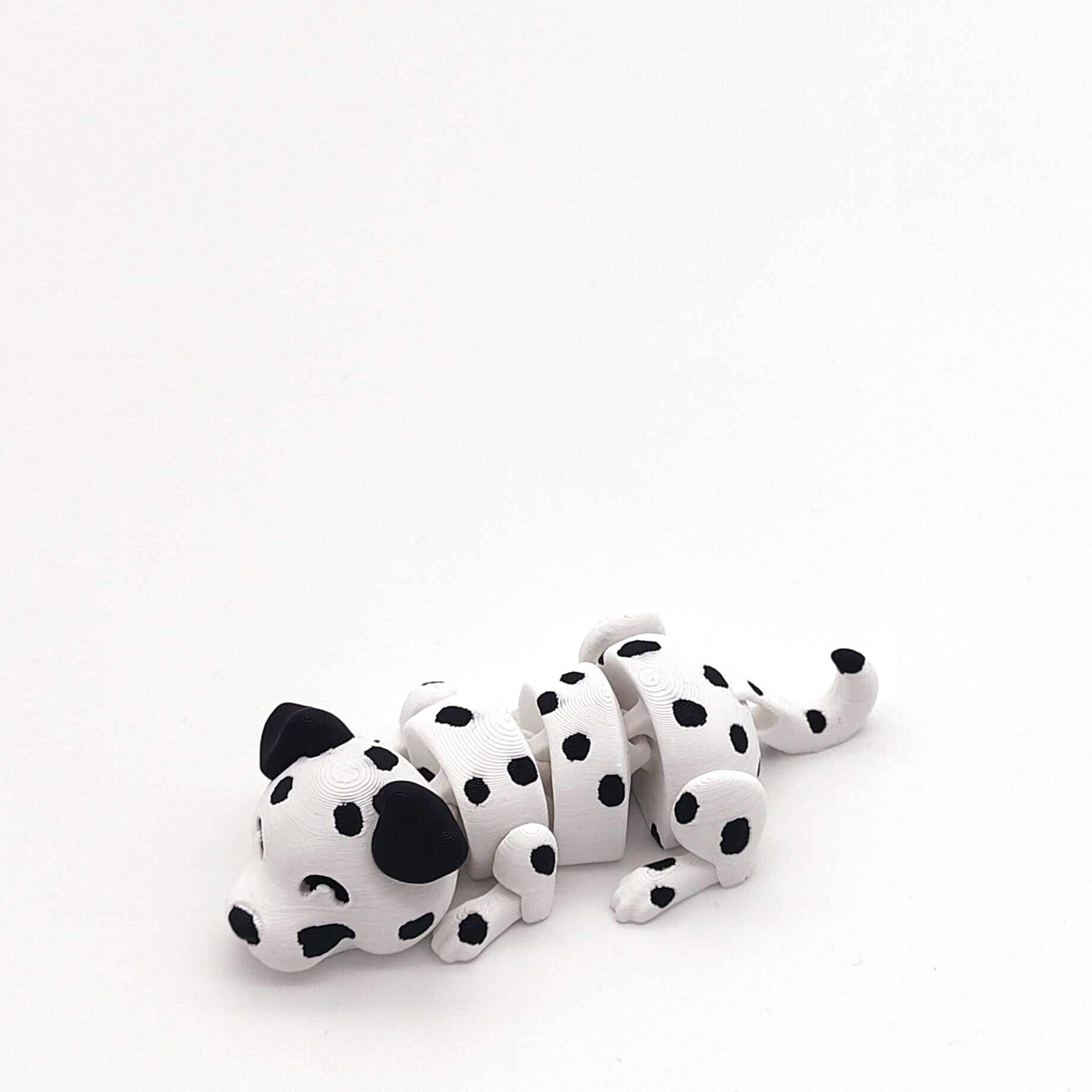 Articulated Dalmatian Fidget Toy, Unique Stress Relief Gift, Perfect for Kids & Adults, Collectible Dalmatian Figurine