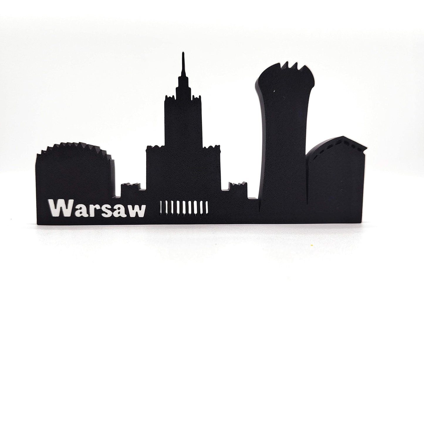 Elegant Warsaw Skyline Souvenir: A Captivating Piece of Polish Heritage, Perfect for Elevating Your Home or Bookshelf Décor