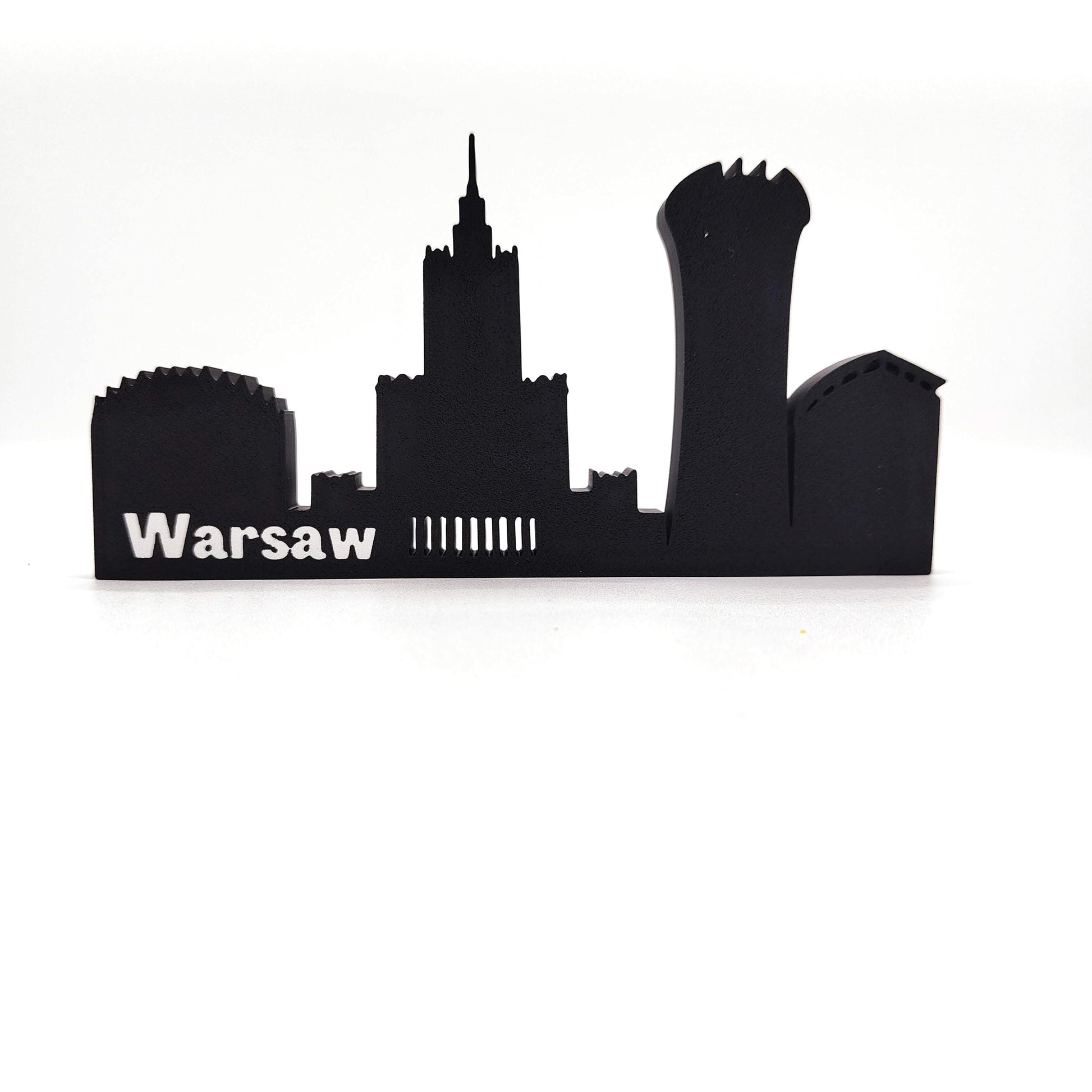 Elegant Warsaw Skyline Souvenir: A Captivating Piece of Polish Heritage, Perfect for Elevating Your Home or Bookshelf Décor