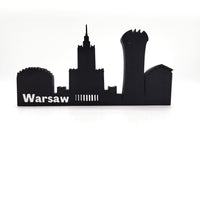 Elegant Warsaw Skyline Souvenir: A Captivating Piece of Polish Heritage, Perfect for Elevating Your Home or Bookshelf Décor