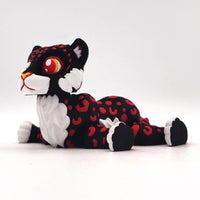 Articulated Leopard Figurine, Flexi Cheetah, Sculpture for Home Decor and Educational Play, Jungle Cat Toy for Adults, Collectables