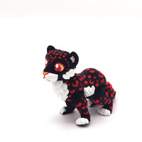 Articulated Leopard Figurine, Flexi Cheetah, Sculpture for Home Decor and Educational Play, Jungle Cat Toy for Adults, Collectables