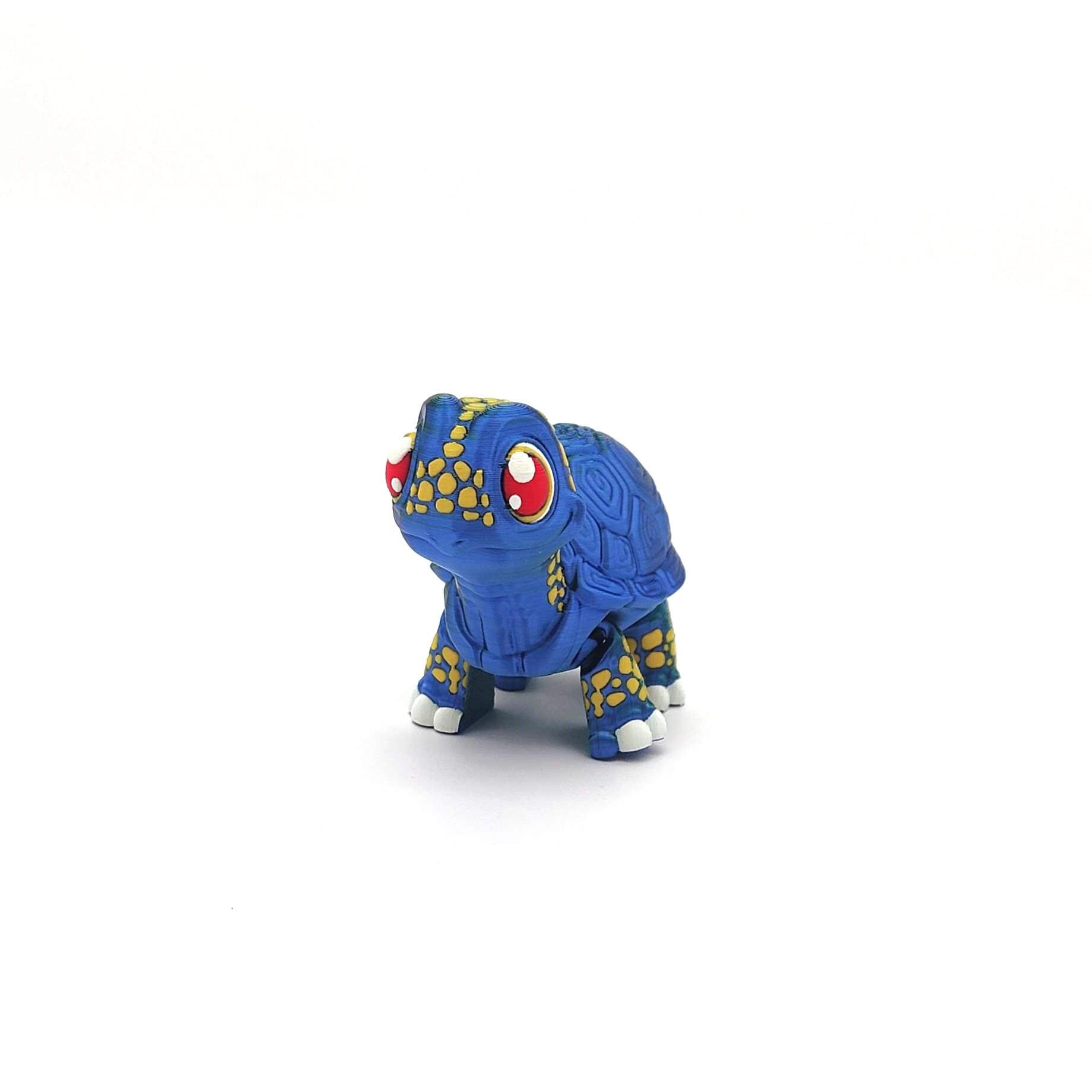 Movable Turtle Figurine | Decorative Terrapin Sculpture | Unique Tortoise Ornament for Home Décor | Collectible Reptile Art Piece