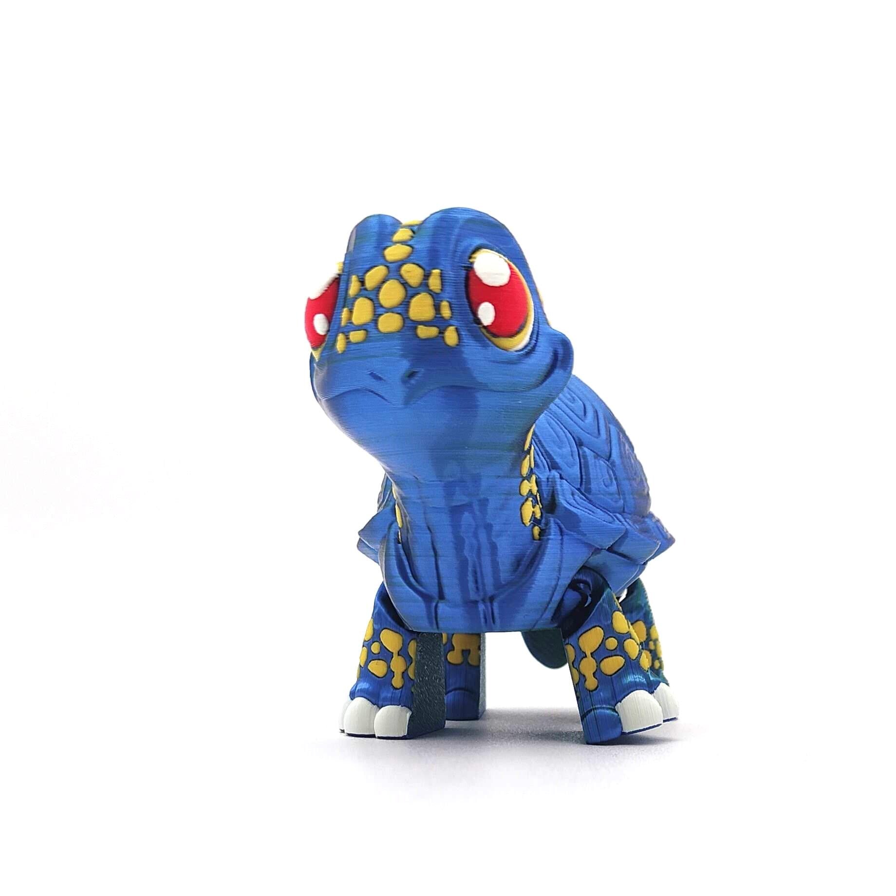 Movable Turtle Figurine | Decorative Terrapin Sculpture | Unique Tortoise Ornament for Home Décor | Collectible Reptile Art Piece