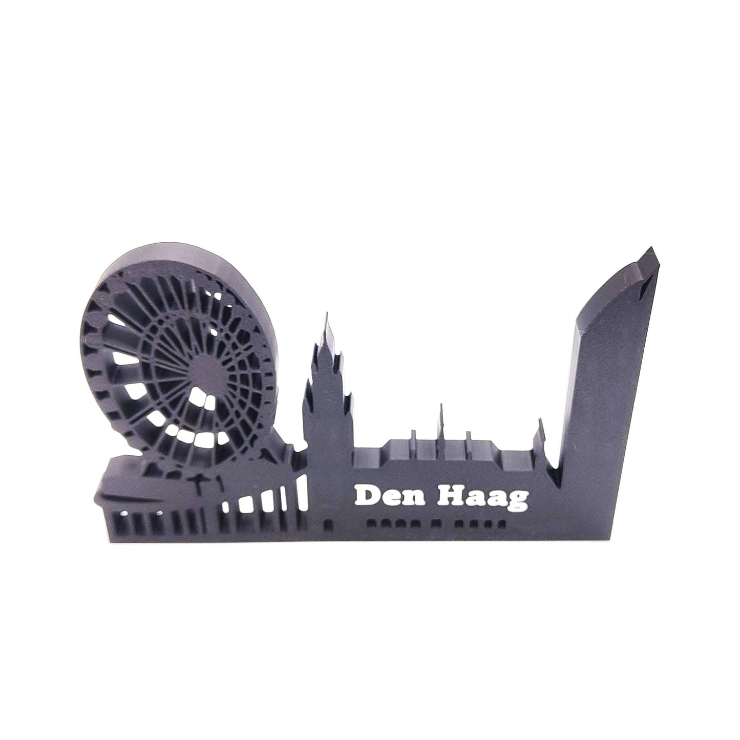 The Hague Skyline Art – Perfect Home & Bookshelf Decor | Den Haag Collectible, Netherlands Souvenir and Gift
