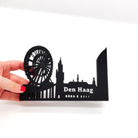 The Hague Skyline Art – Perfect Home & Bookshelf Decor | Den Haag Collectible, Netherlands Souvenir and Gift