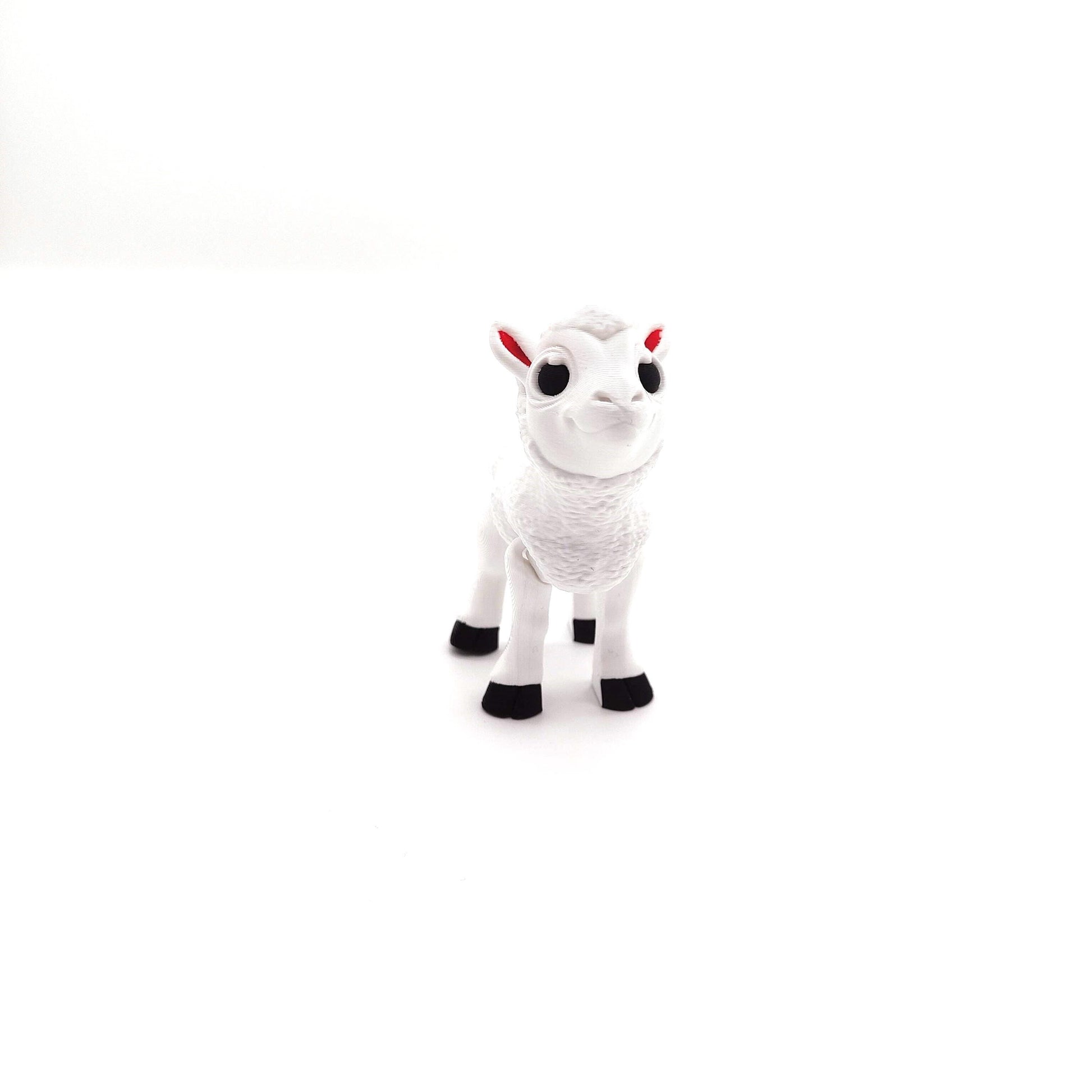 Charming Baby Flexi Lamb – Articulated, Poseable Sheep Figurine | Perfect for Desk, Shelf Decor, and Unique Collectible Gift