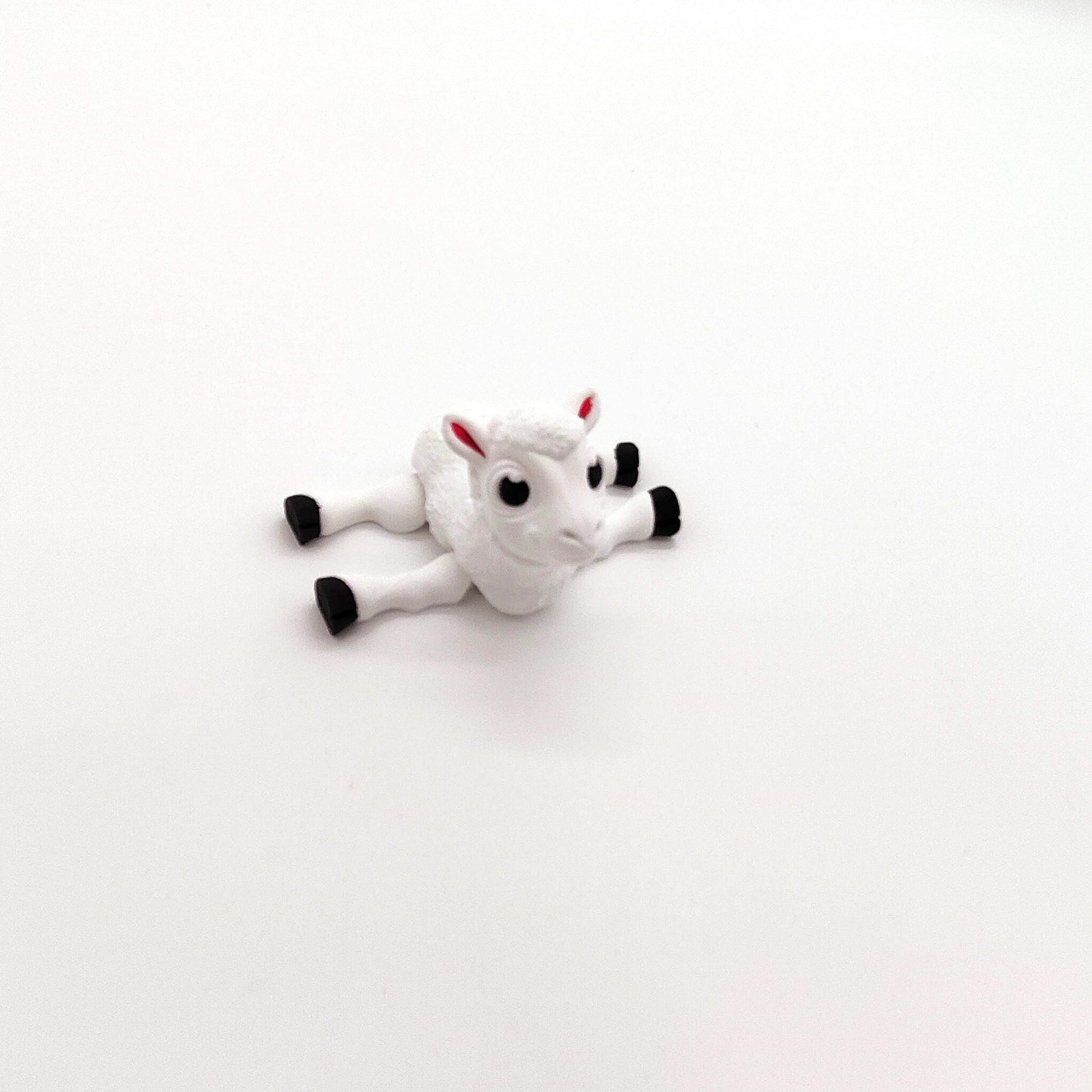 Charming Baby Flexi Lamb – Articulated, Poseable Sheep Figurine | Perfect for Desk, Shelf Decor, and Unique Collectible Gift