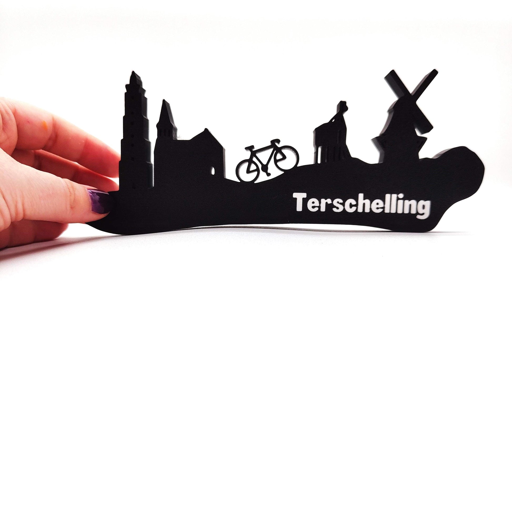 Terschelling skyline, Capture the Charm of Terschelling with This Stunning Dutch Skyline - A Must-Have Decorative Piece