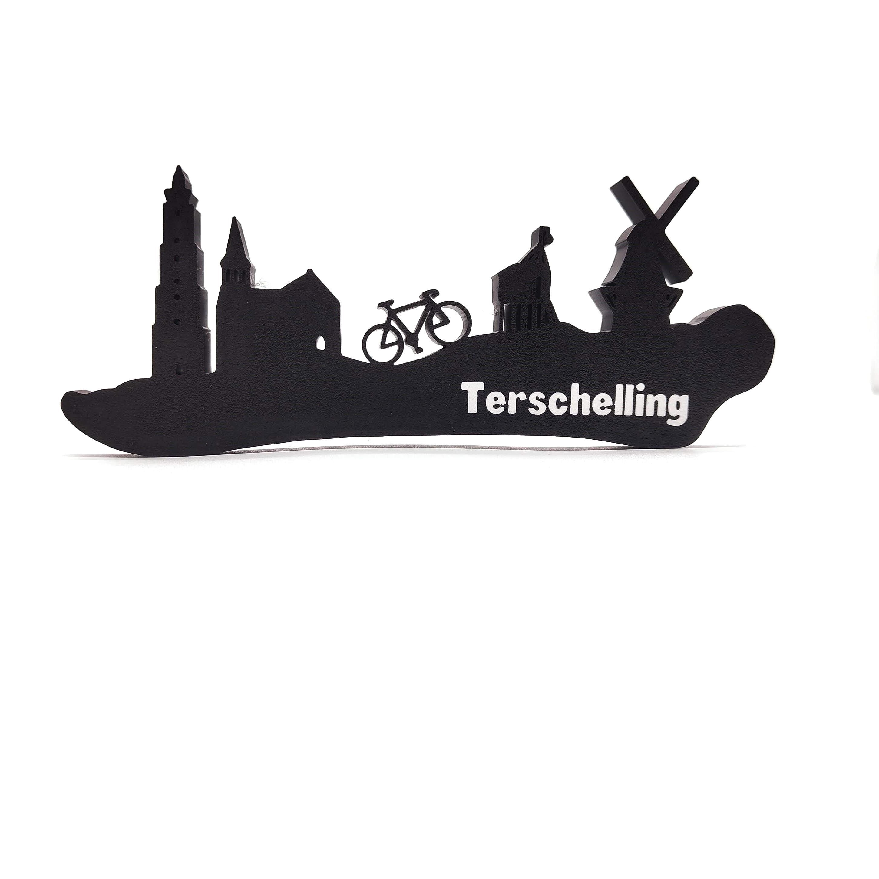 Terschelling skyline, Capture the Charm of Terschelling with This Stunning Dutch Skyline - A Must-Have Decorative Piece