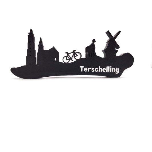 Terschelling skyline, Capture the Charm of Terschelling with This Stunning Dutch Skyline - A Must-Have Decorative Piece