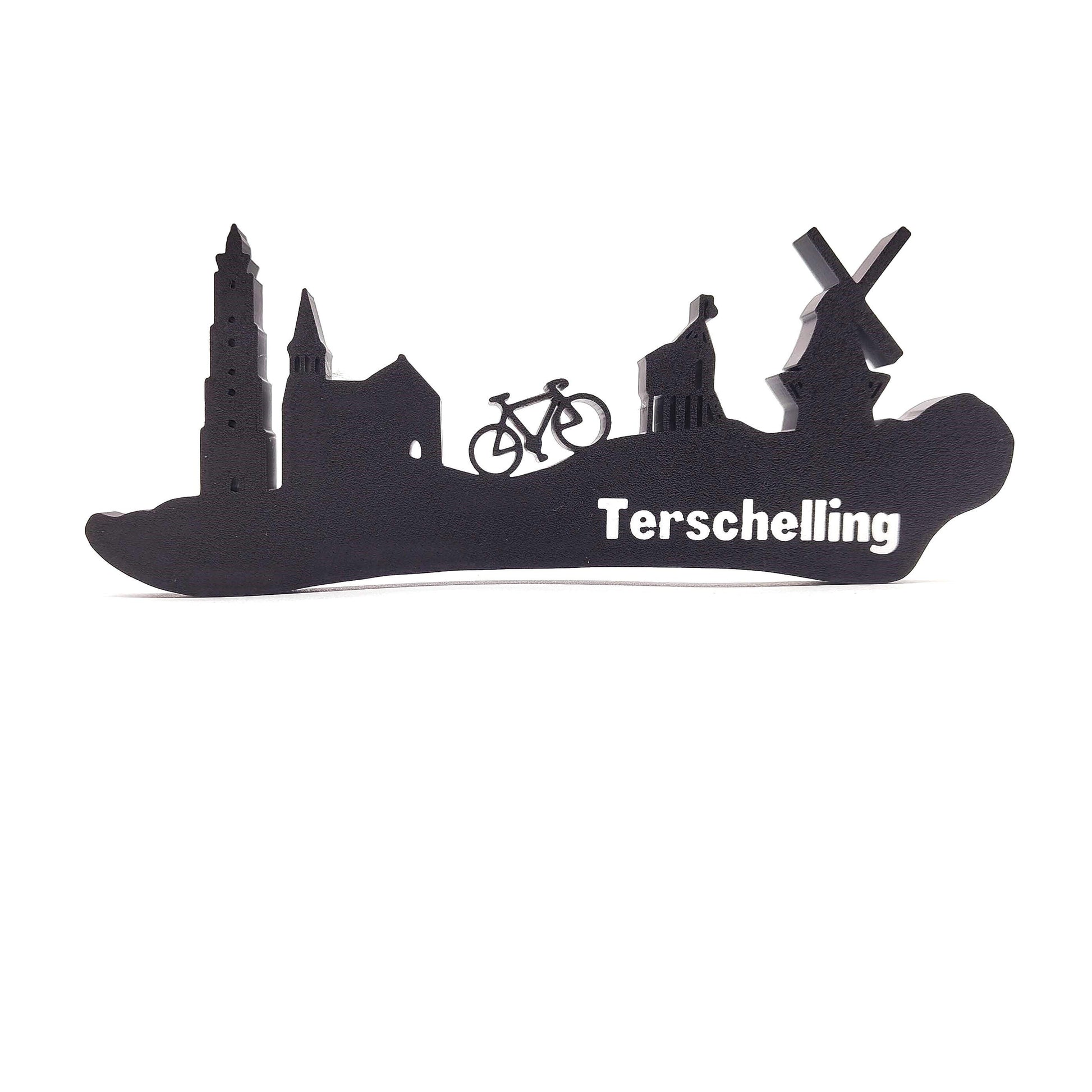 Terschelling skyline, Capture the Charm of Terschelling with This Stunning Dutch Skyline - A Must-Have Decorative Piece