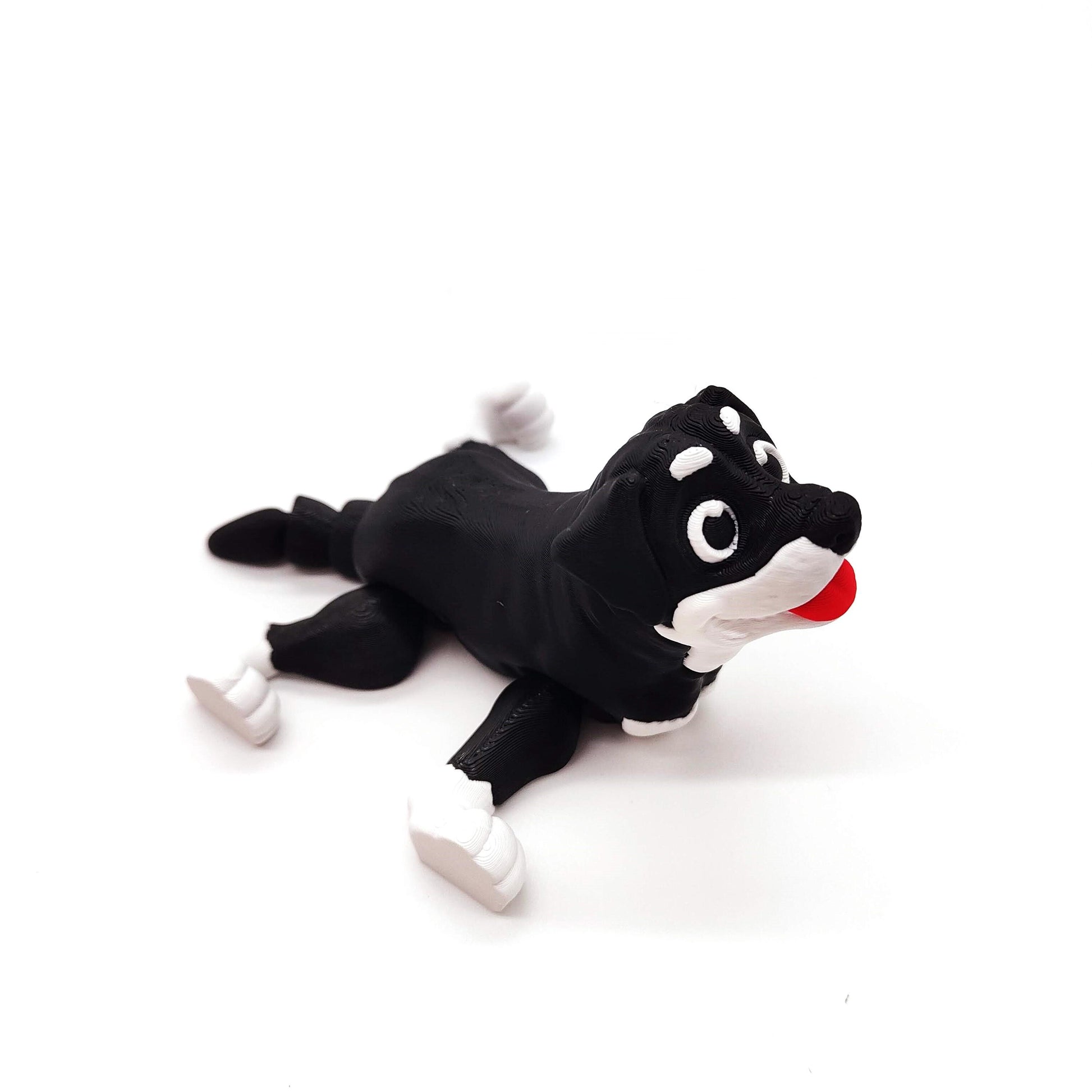 Charming Rottweiler Dog Figurine with Playful Expression, Lifelike Details, and Vibrant Colors – Perfect for Dog Lovers and Collectors