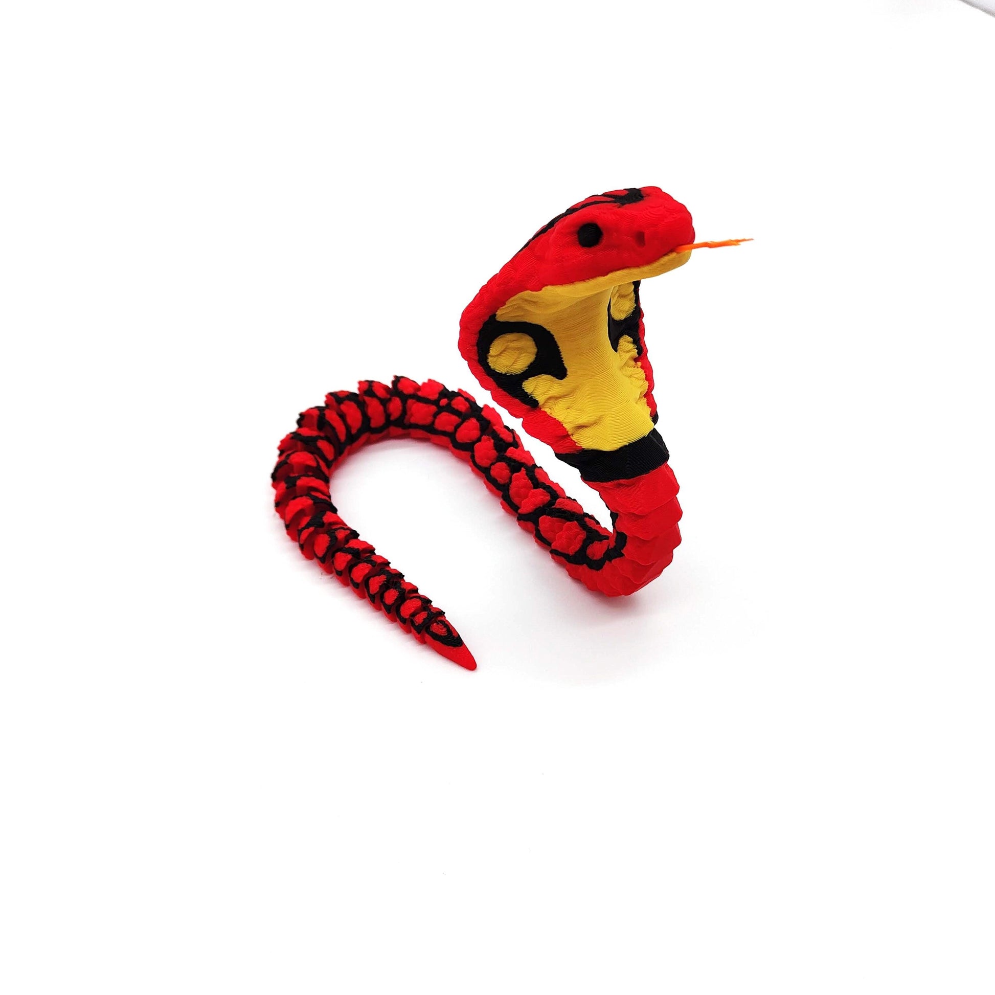 Cobra Snake with Striking Detail, Perfect for Home Décor, Educational Displays, Themed Parties, or as a Unique Gift for Wildlife Enthusiasts