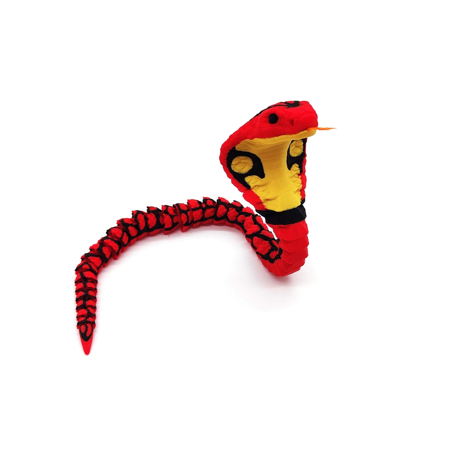 Cobra Snake with Striking Detail, Perfect for Home Décor, Educational Displays, Themed Parties, or as a Unique Gift for Wildlife Enthusiasts