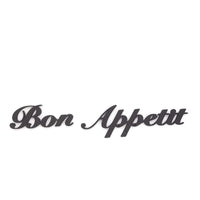 Elegant 'Bon Appétit' Wall Sign in Black Script - Perfect Kitchen or Dining Room Décor, Modern Home Accent, Ready to Hang