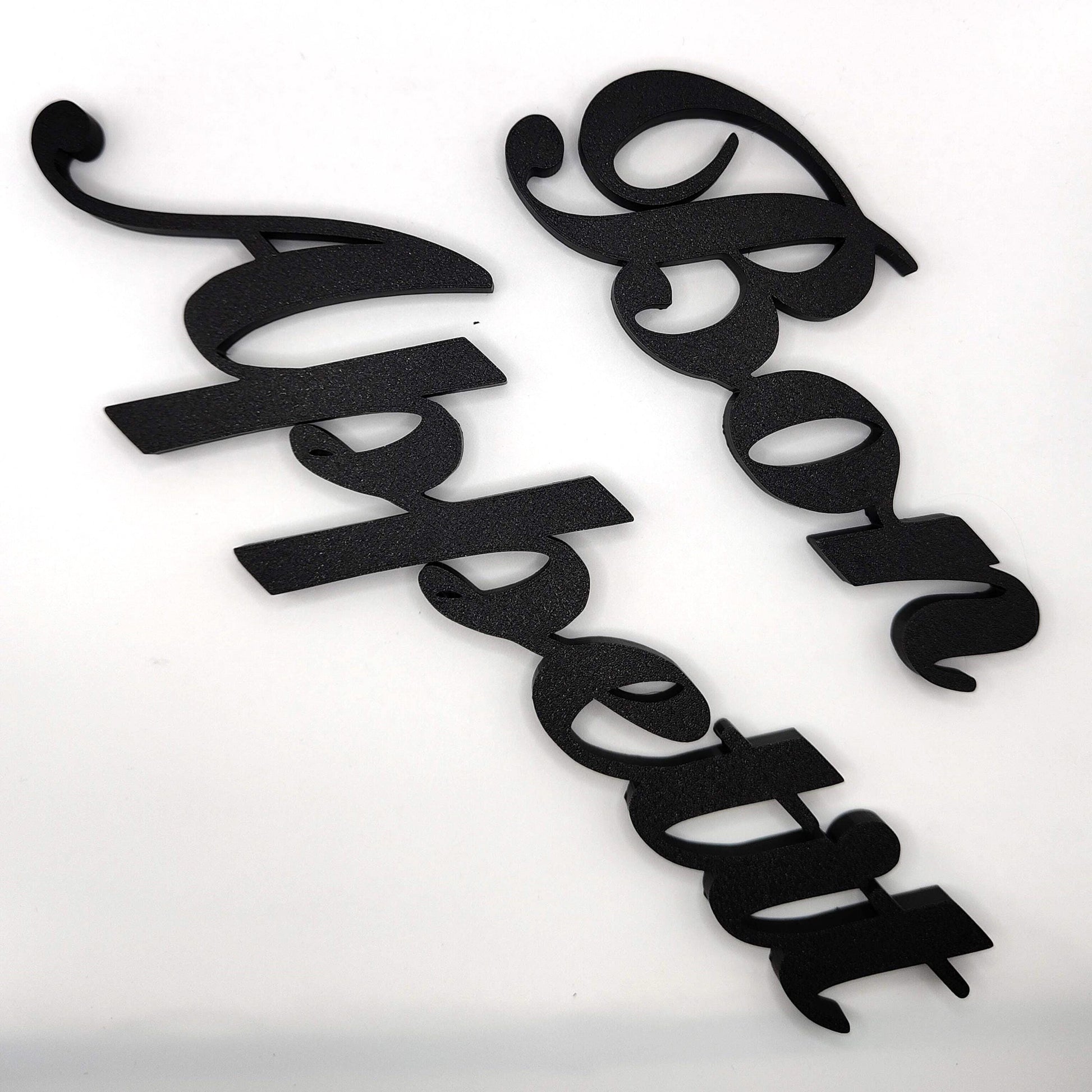 Elegant 'Bon Appétit' Wall Sign in Black Script - Perfect Kitchen or Dining Room Décor, Modern Home Accent, Ready to Hang