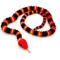 Vibrant Coral Snake - Realistic Articulated Reptile in Red, Yellow, and Black - Perfect for Collectors & Nature Lovers