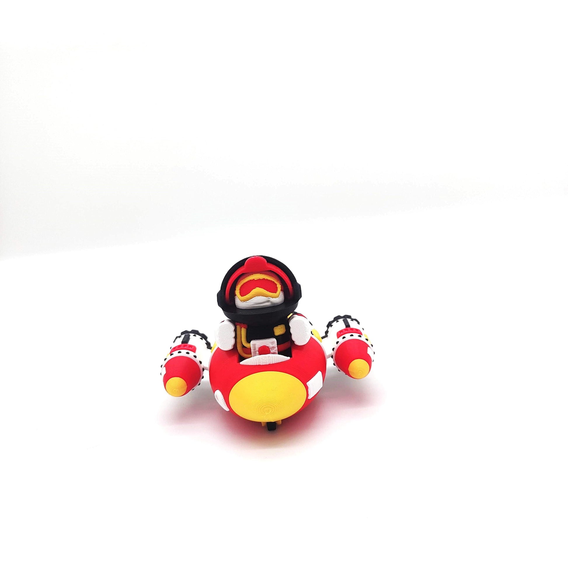 Astronaut Figure with Mini Spaceship - Deluxe Collectible Toy Set for Space Enthusiasts, Vintage Astronaut Figurine with Colorful Spacecraft