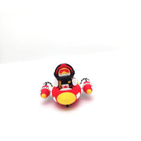 Astronaut Figure with Mini Spaceship - Deluxe Collectible Toy Set for Space Enthusiasts, Vintage Astronaut Figurine with Colorful Spacecraft