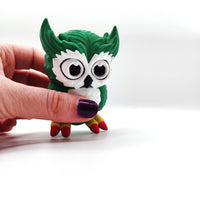 Enchanting Owl Figurine – Perfect for Home Décor, Office Desk Accent, Nursery, Gift – Rustic Woodland Charm, owl toy, owl sculpture