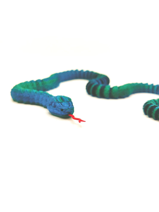 Articulated Snake Flexible 3D Printed Fidget Toy - Desk - Stress Toy -