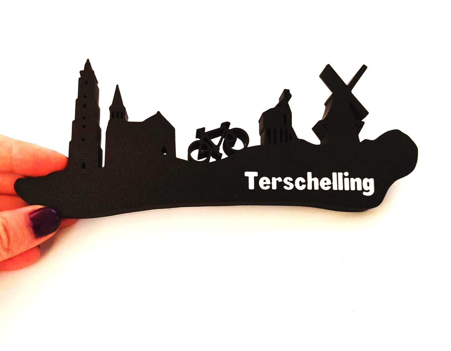Terschelling skyline, Capture the Charm of Terschelling with This Stunning Dutch Skyline - A Must-Have Decorative Piece